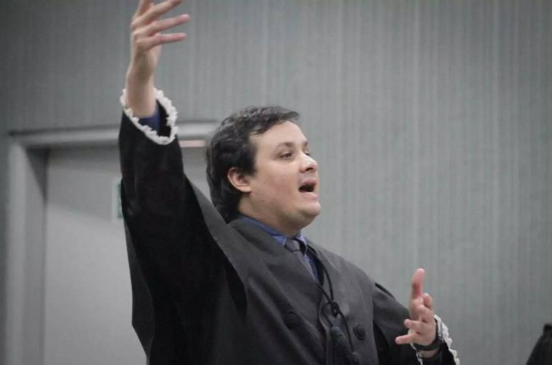 Thiago Andrade Sirahata, advogado de Rômulo durante as alegações finais ©Marcos Maluf